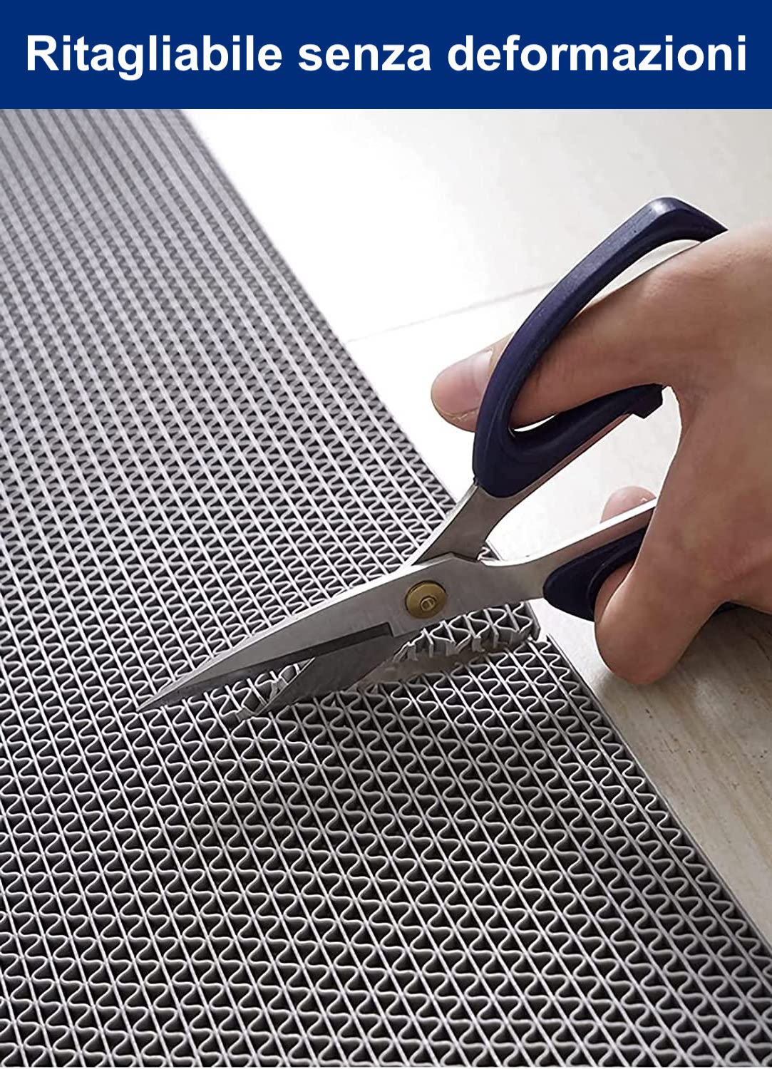 Tappeto Antiscivolo Impermeabile Anti-Slip | Pedana in Plastica, Gomma, ZIG ZAG, Su MISURA | Sauna - Bagno Turco - Piscina - Docce - Spogliatoi | Grigio o Verde