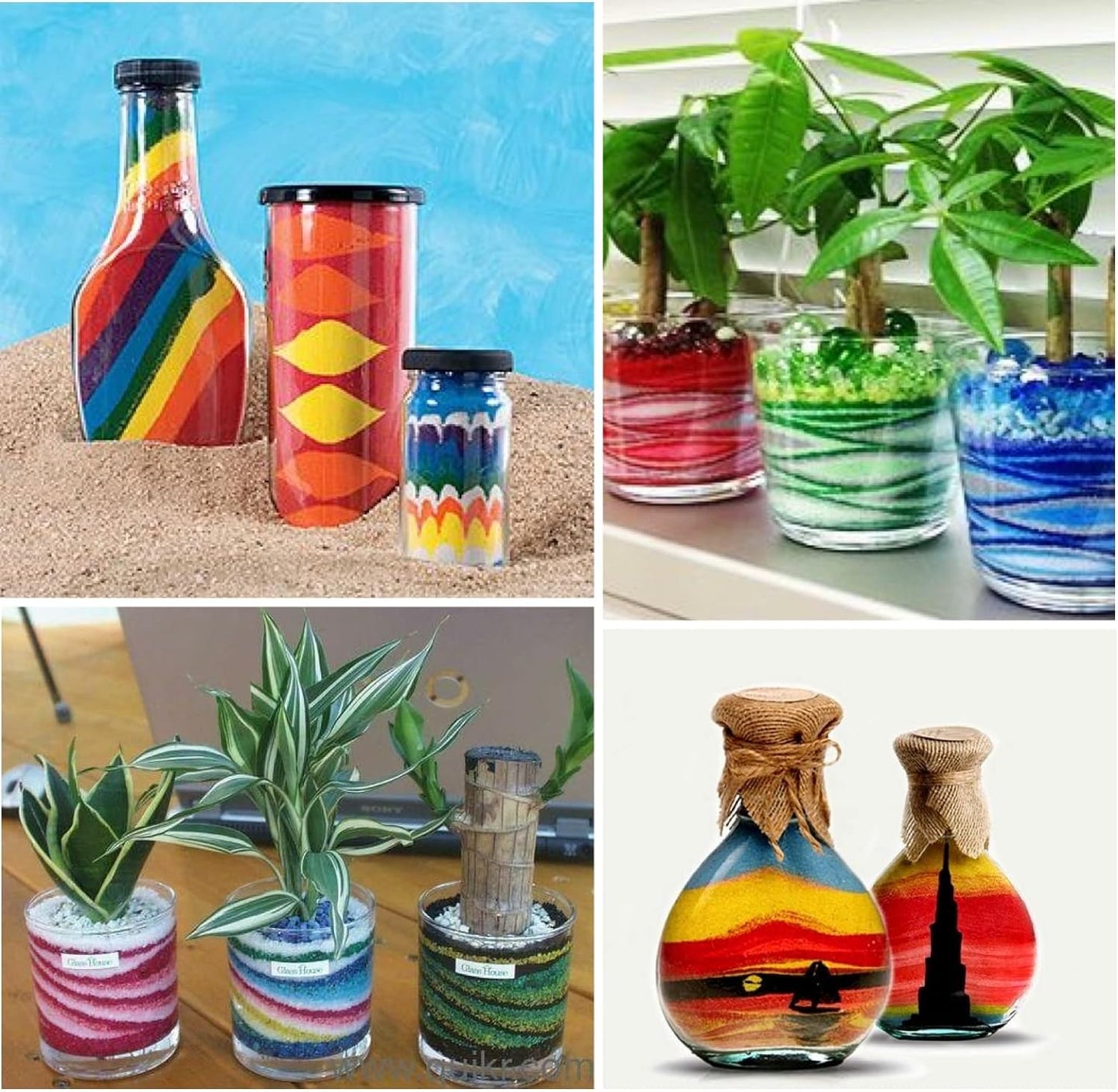 SABBIA COLORATA Decorazione Sottile 0,4-0,7 mm SHABBY TREND® IN VASO