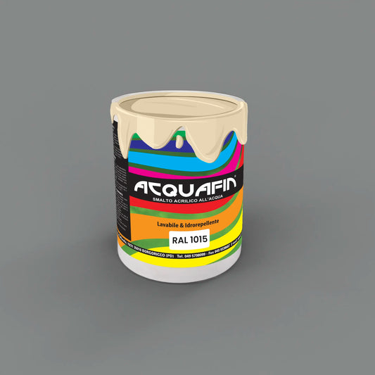 ACQUAFIN smalto all'acqua SATINATO universale professionale