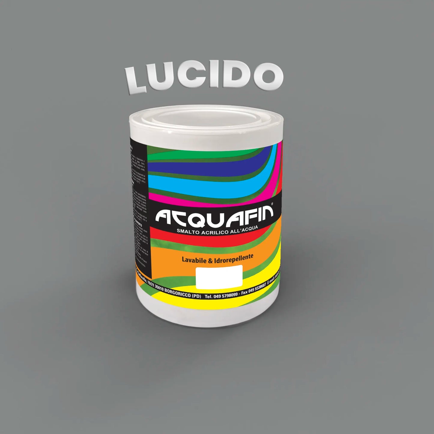 ACQUAFIN smalto all'acqua LUCIDO universale professionale
