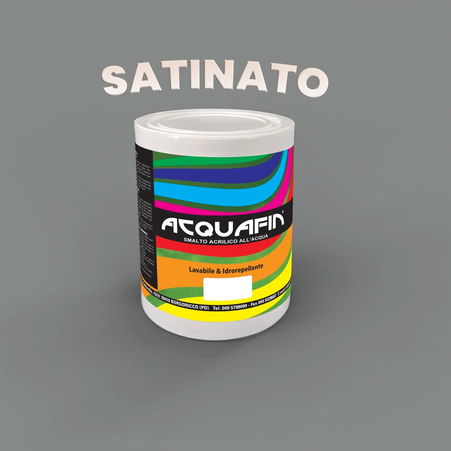 ACQUAFIN smalto all'acqua SATINATO universale professionale