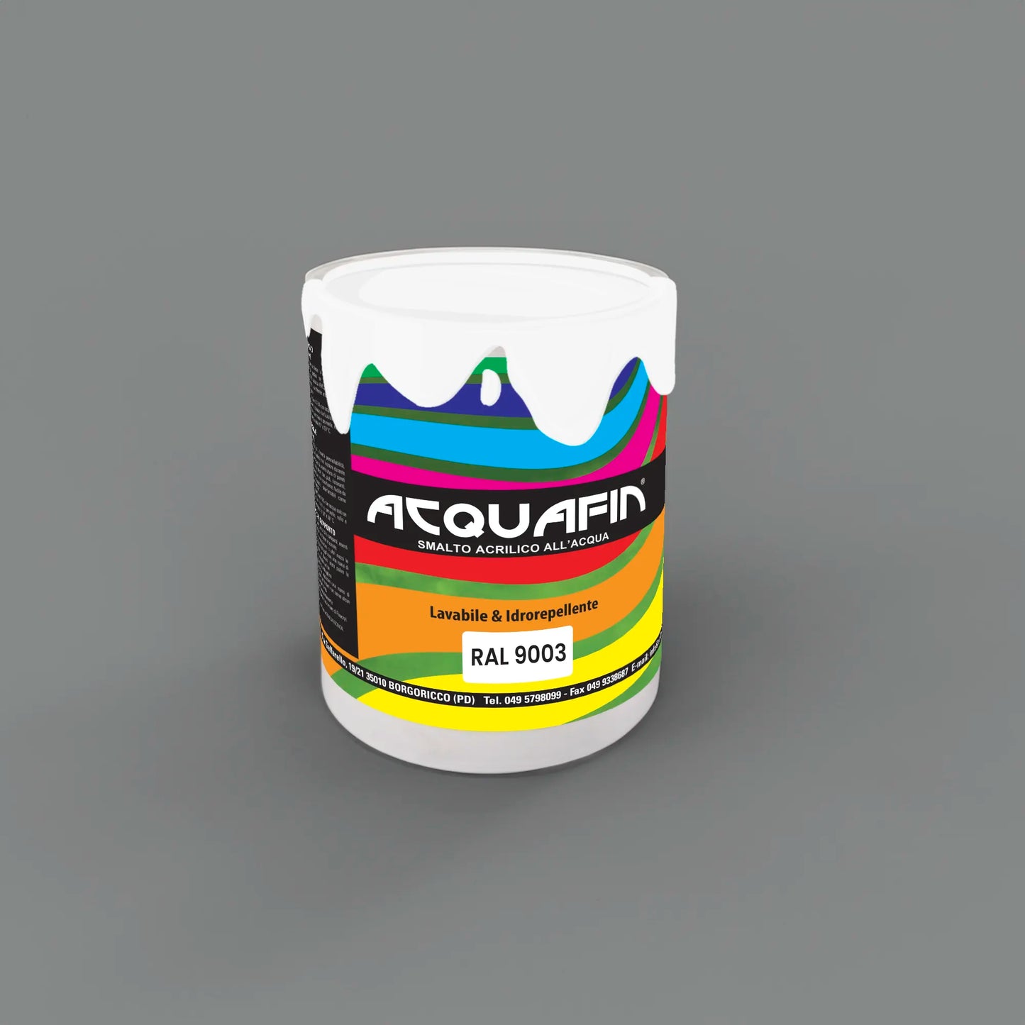 ACQUAFIN smalto all'acqua LUCIDO universale professionale