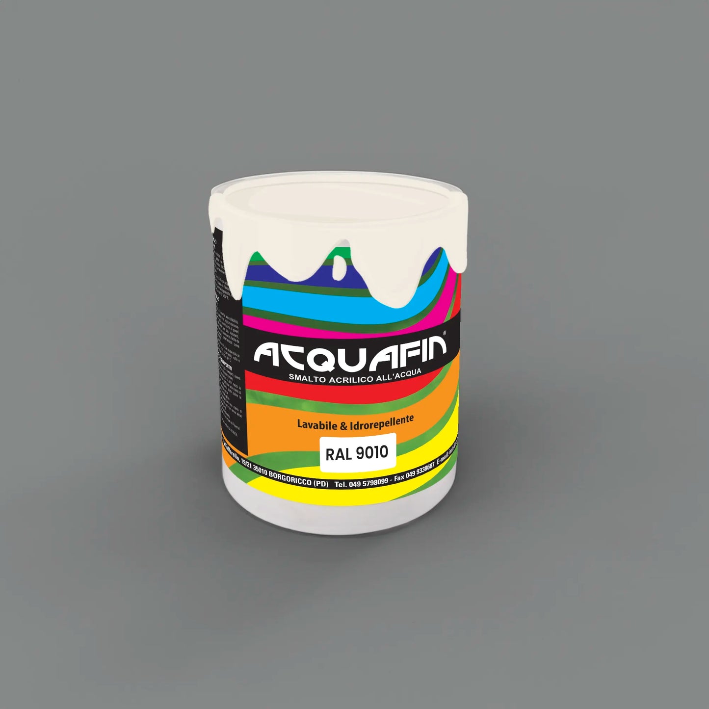 ACQUAFIN smalto all'acqua SATINATO universale professionale