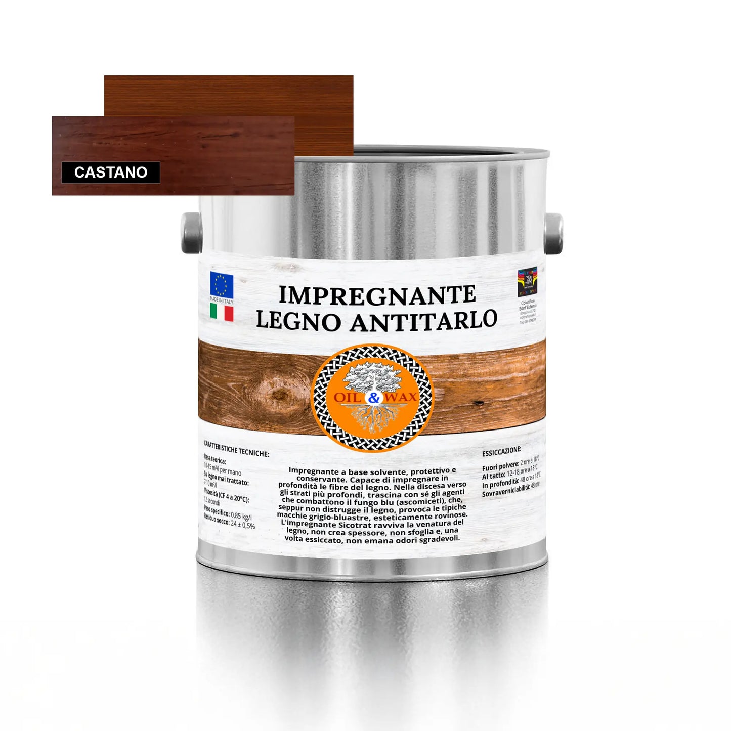 IMPREGNANTE Per Legno Interno-esterno Antitarlo Fungicida Antialga PROFESSIONALE - SICOTRAT
