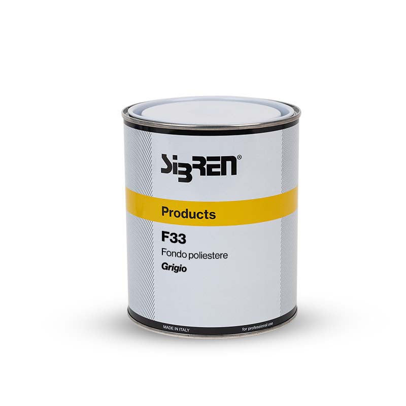 FONDO F33 Fondo poliestere universale per metalli grigio