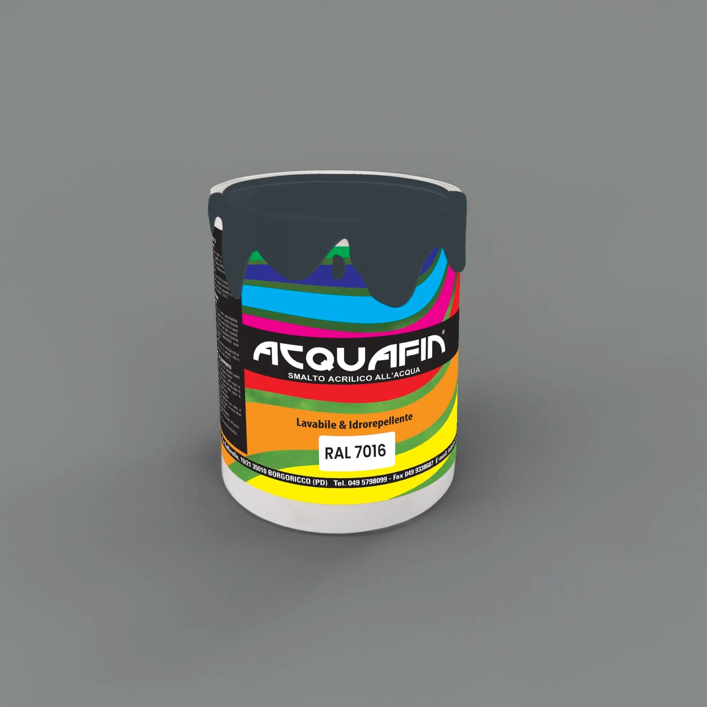 ACQUAFIN smalto all'acqua SATINATO universale professionale