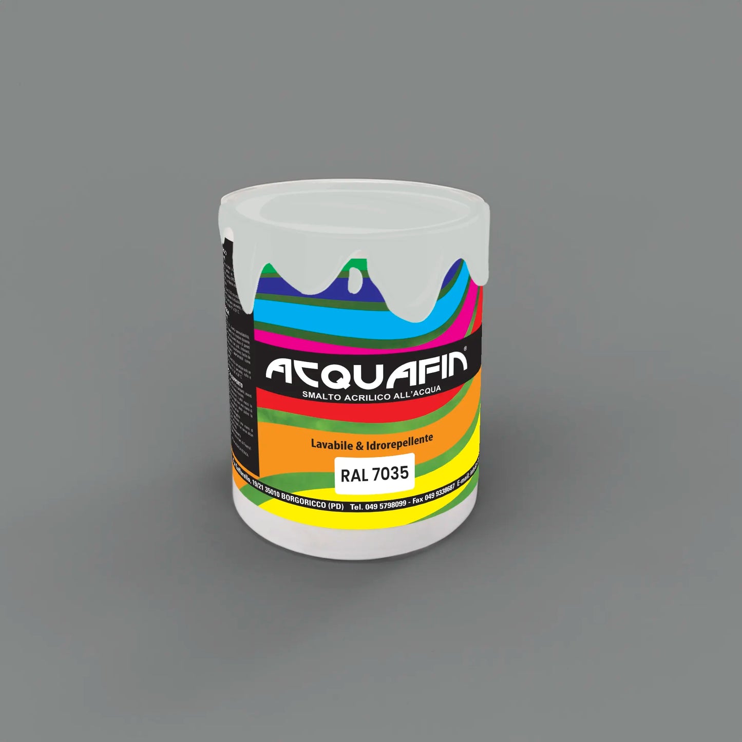 ACQUAFIN smalto all'acqua SATINATO universale professionale