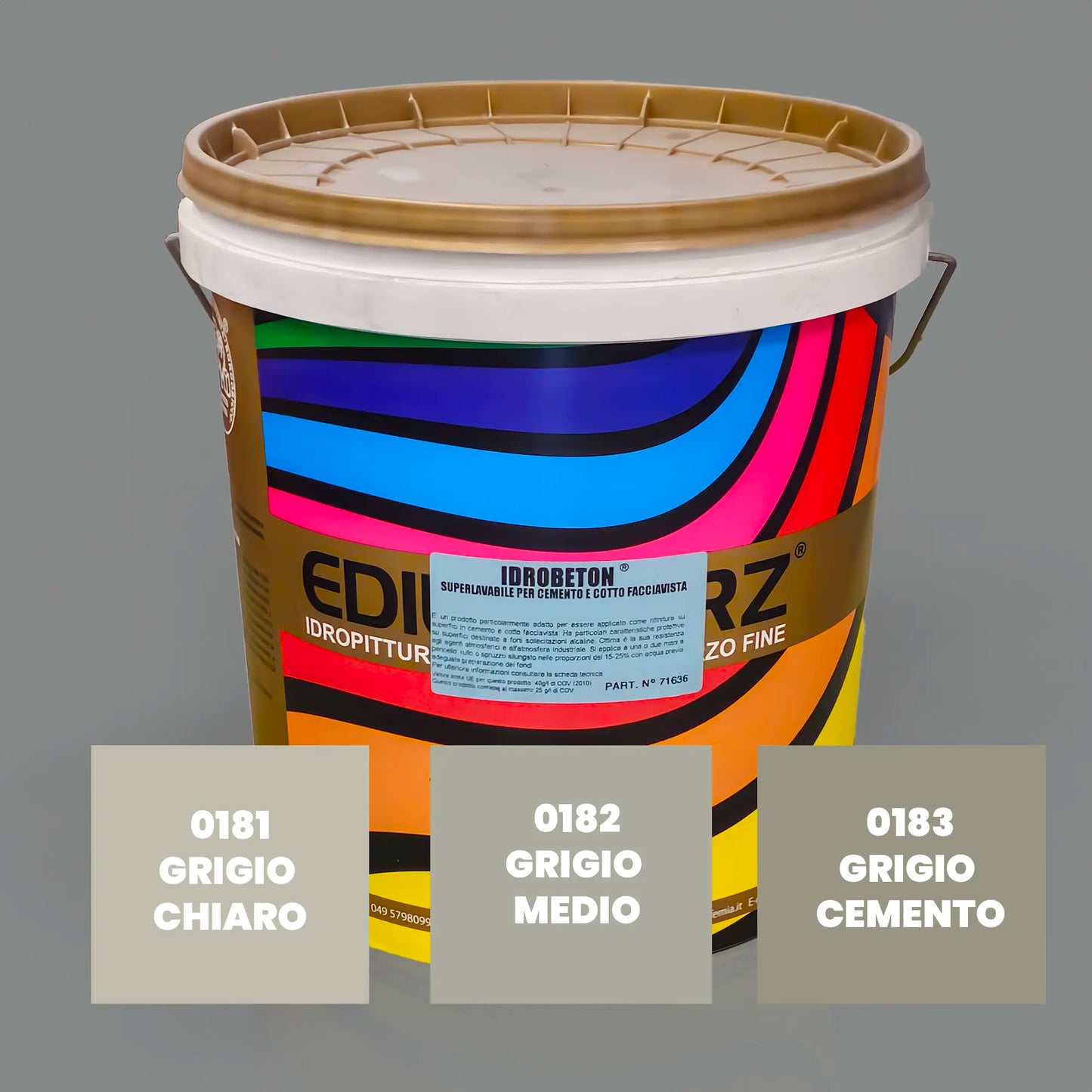 IDROBETON ANTIALGA pittura al quarzo antialga antimuffa per esterno