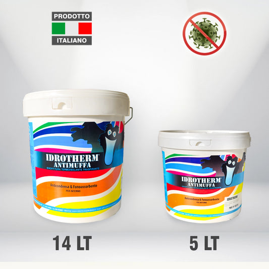 IDROTHERM ANTIMUFFA Idropittura termoisolante traspirante - ANTICONDENSA & FONOASSORBENTE