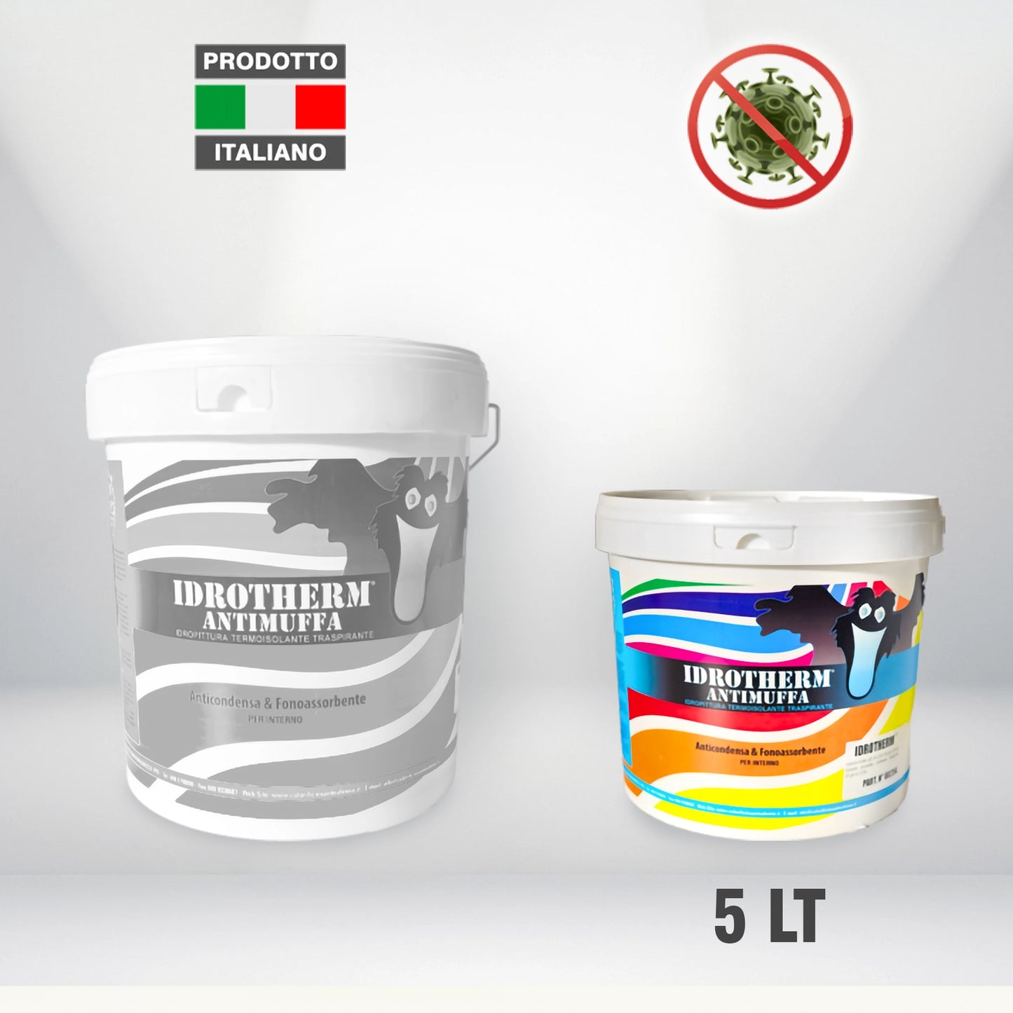 IDROTHERM ANTIMUFFA Idropittura termoisolante traspirante - ANTICONDENSA & FONOASSORBENTE
