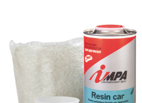 RESIN CAR IMPA ml.780 + Tessuto di vetro 0,5 m x 1 m