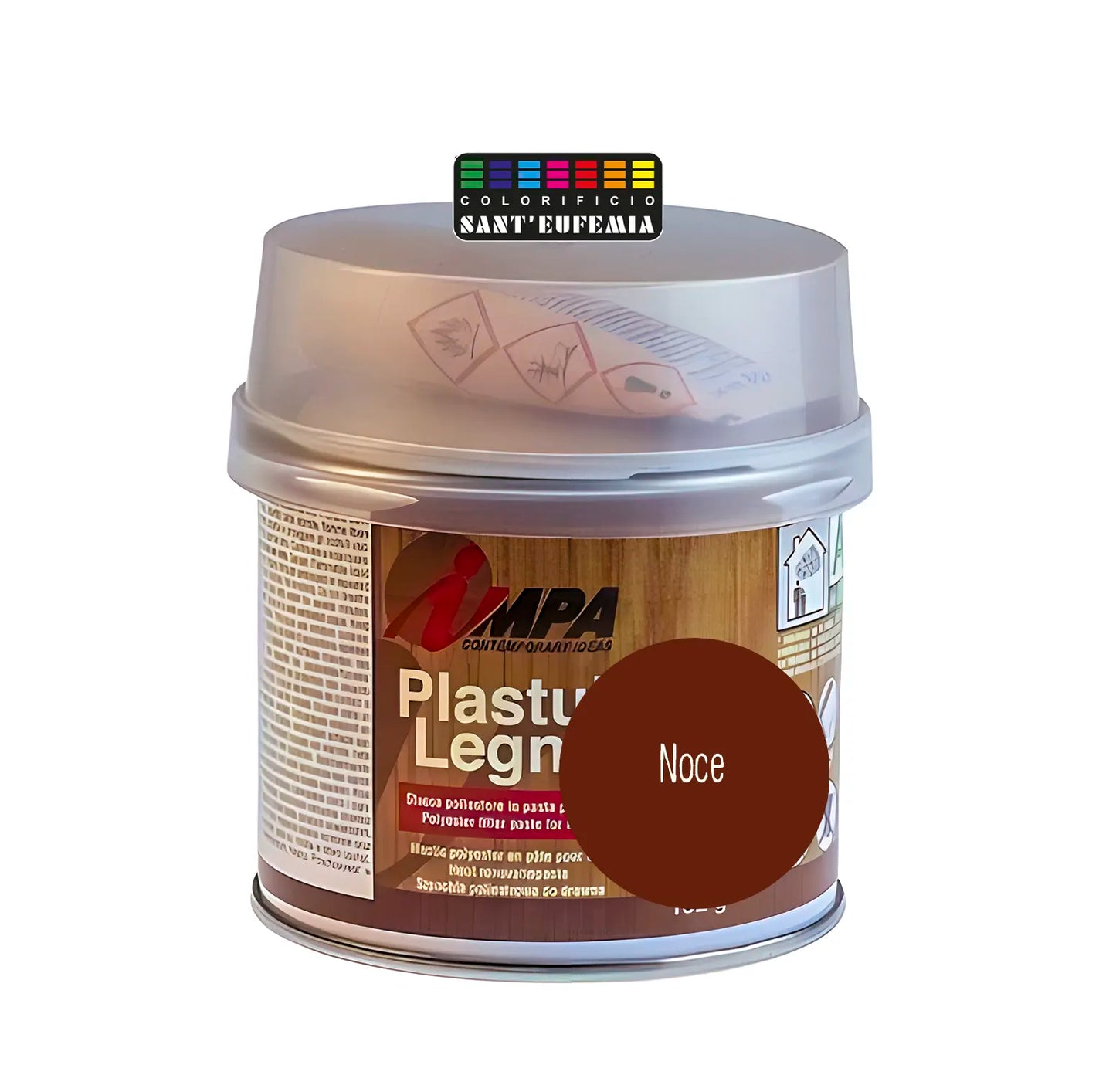 STUCCO IN PASTA BICOMPONENTE COLORATO IMPA PLASTUK LEGNO