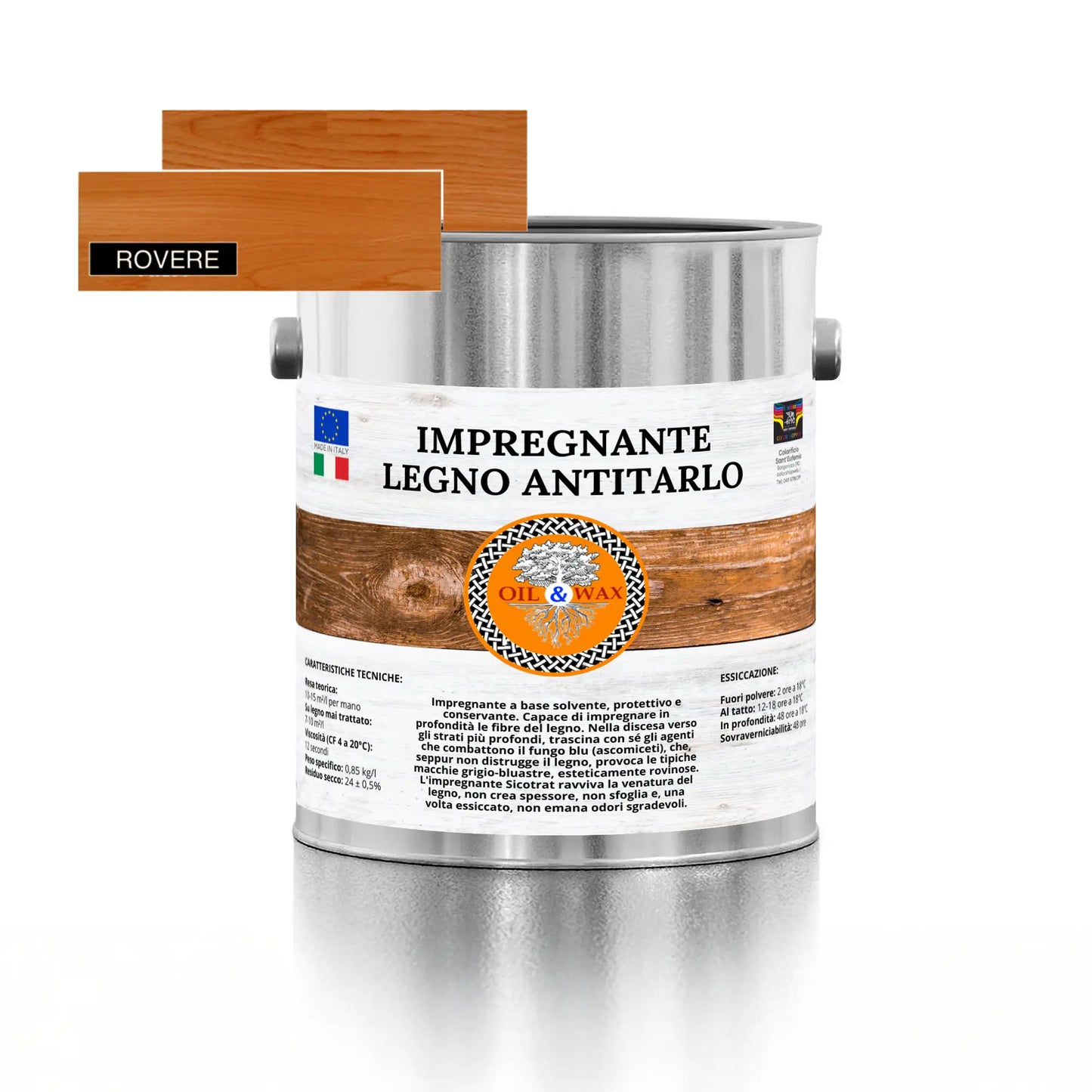 IMPREGNANTE Per Legno Interno-esterno Antitarlo Fungicida Antialga PROFESSIONALE - SICOTRAT
