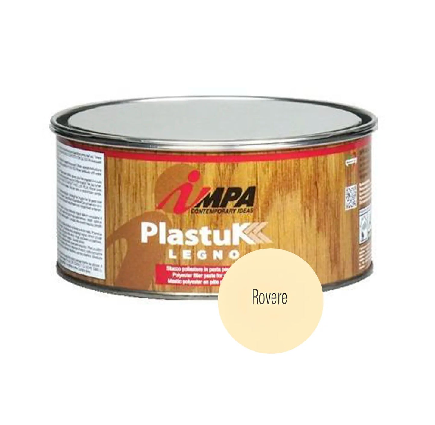 STUCCO IN PASTA BICOMPONENTE COLORATO IMPA PLASTUK LEGNO