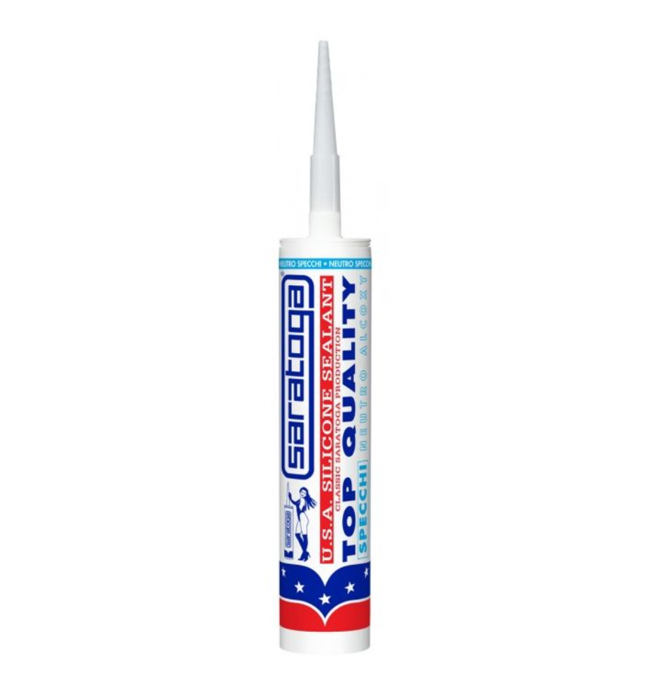 Silicone Usa White Neutro Specchi 280ml Cartuccia Saratoga