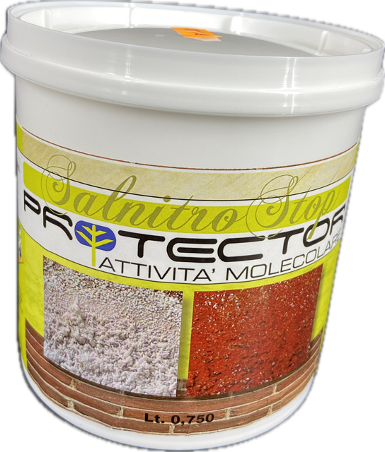 SALNISTRO STOP - Prodotto a base acquosa, pronto all’uso, per il trattamento specifico delle efflorescenze di salnitro.