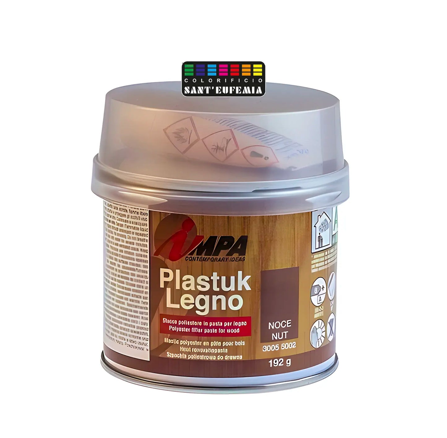 STUCCO IN PASTA BICOMPONENTE COLORATO IMPA PLASTUK LEGNO