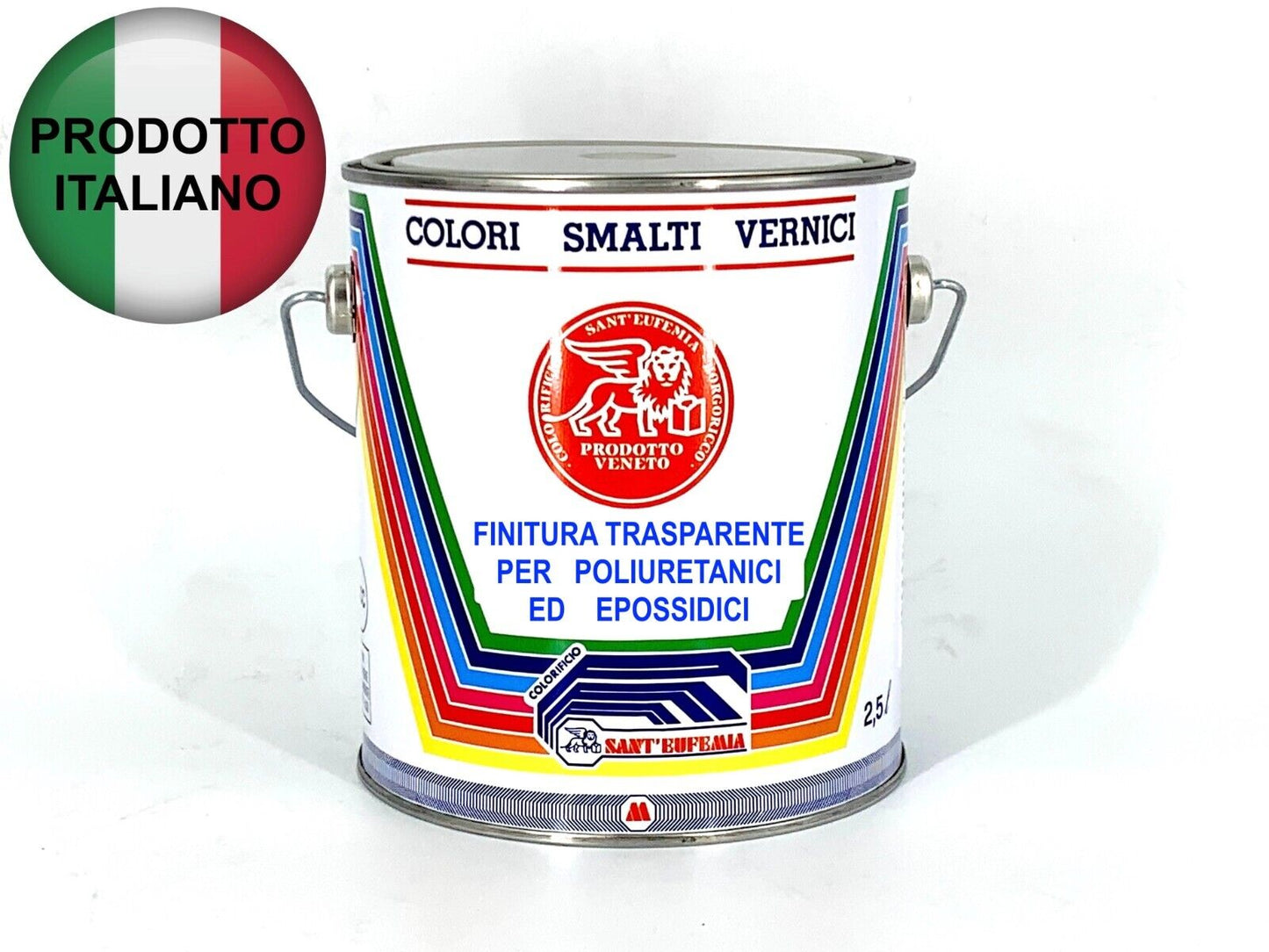 VERNICE POLIACRILEX BICOMPONENTE SMALTO TRASPARENTE X EPOSSIDICO E POLIURETANICI