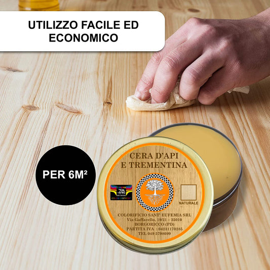 OIL&WAx Ceralegno cera d'api in pasta per mobili e legno lucida e protegge 250ml