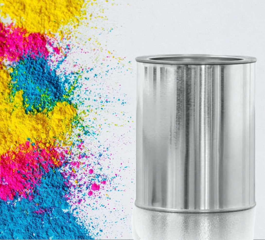 Barattoli in latta vuota per vernici e solventi con coperchio