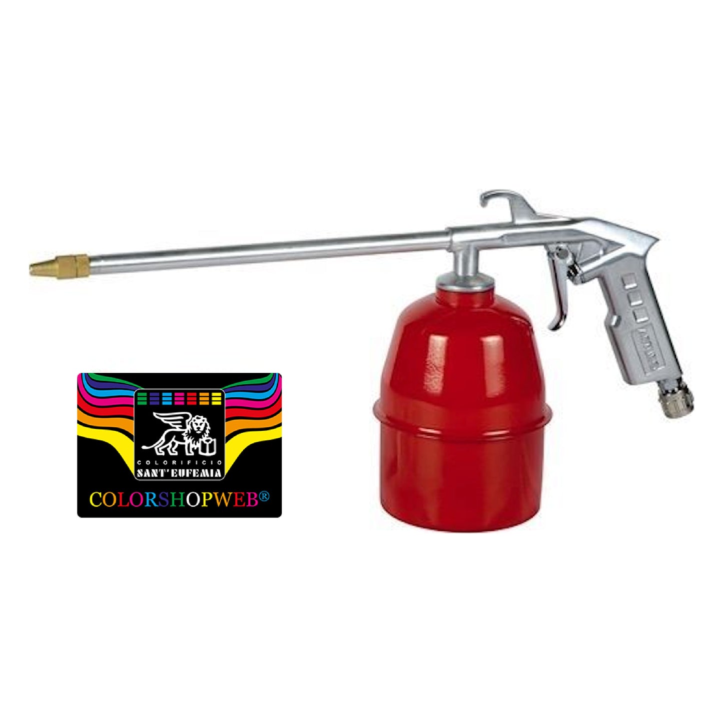 PISTOLA LAVAGGIO ARIA COMPRESSA SERBATOIO 1L NAFTA OLIO GASOLIO