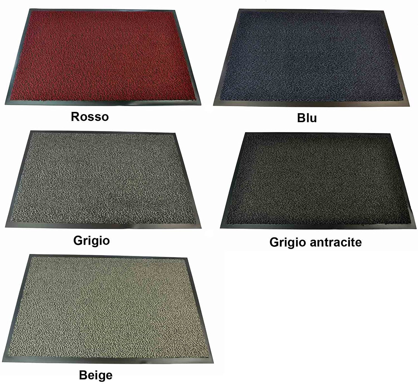 Tappeto zerbino Asciugapassi bordo antinciampo fondo antiscivolo lavabile