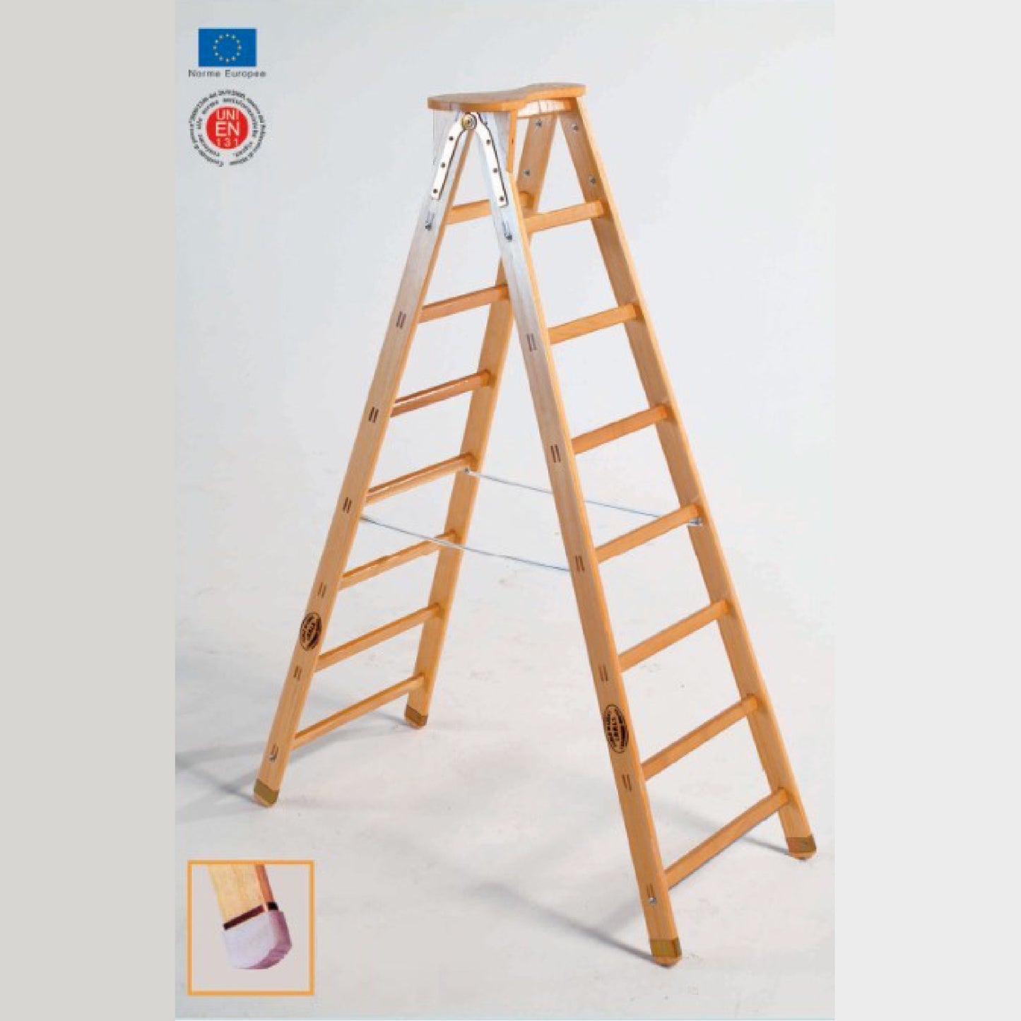 SCALA A PIOLI IN LEGNO per Pittori, idraulici ed elettricisti