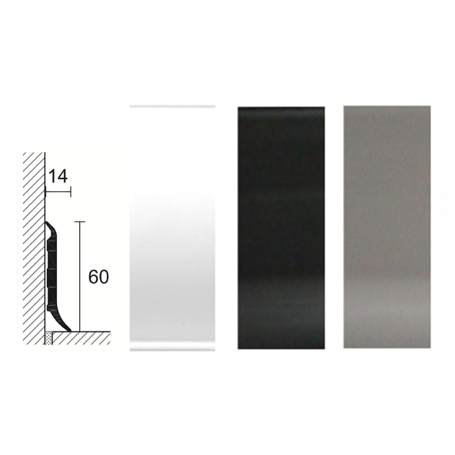 ZOCCOLINO BATTISCOPA SGUSCIATO PVC
