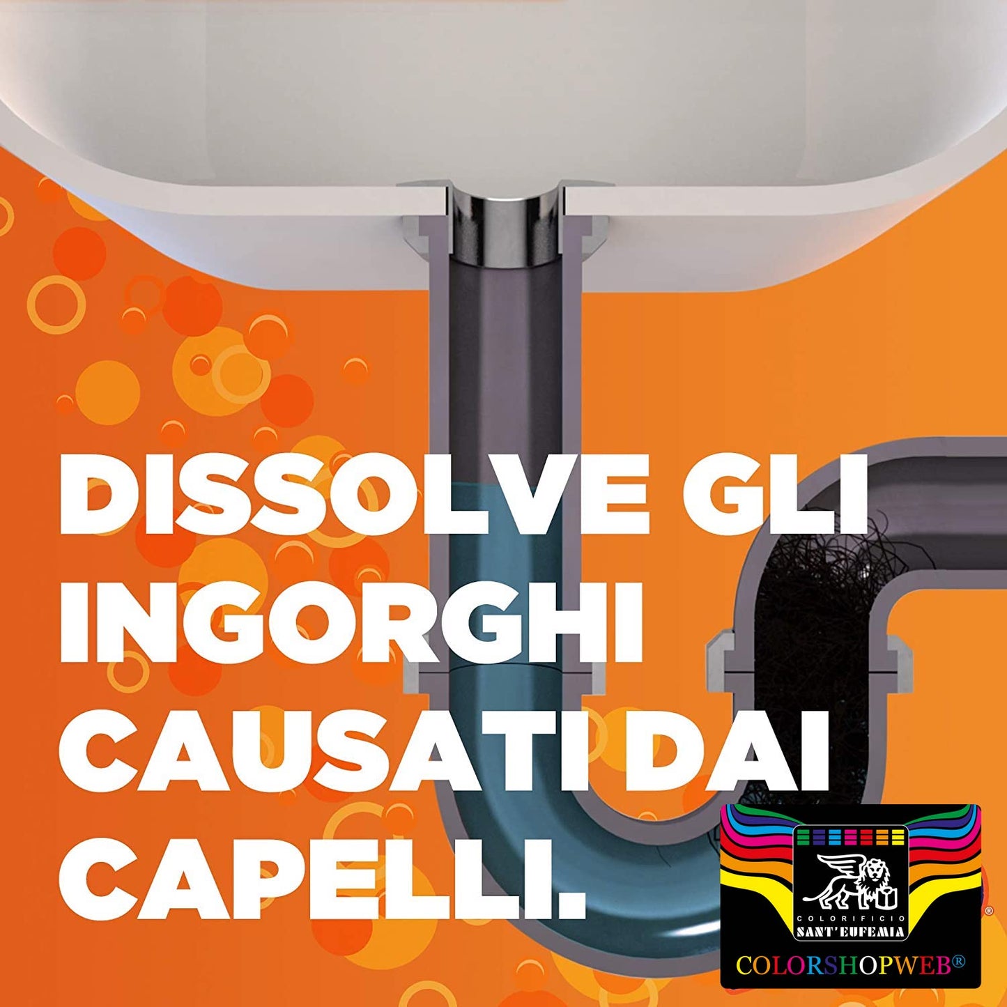 Disgorgante DISOTTURANTE professionale liquido sifoni lavandini wc tubi