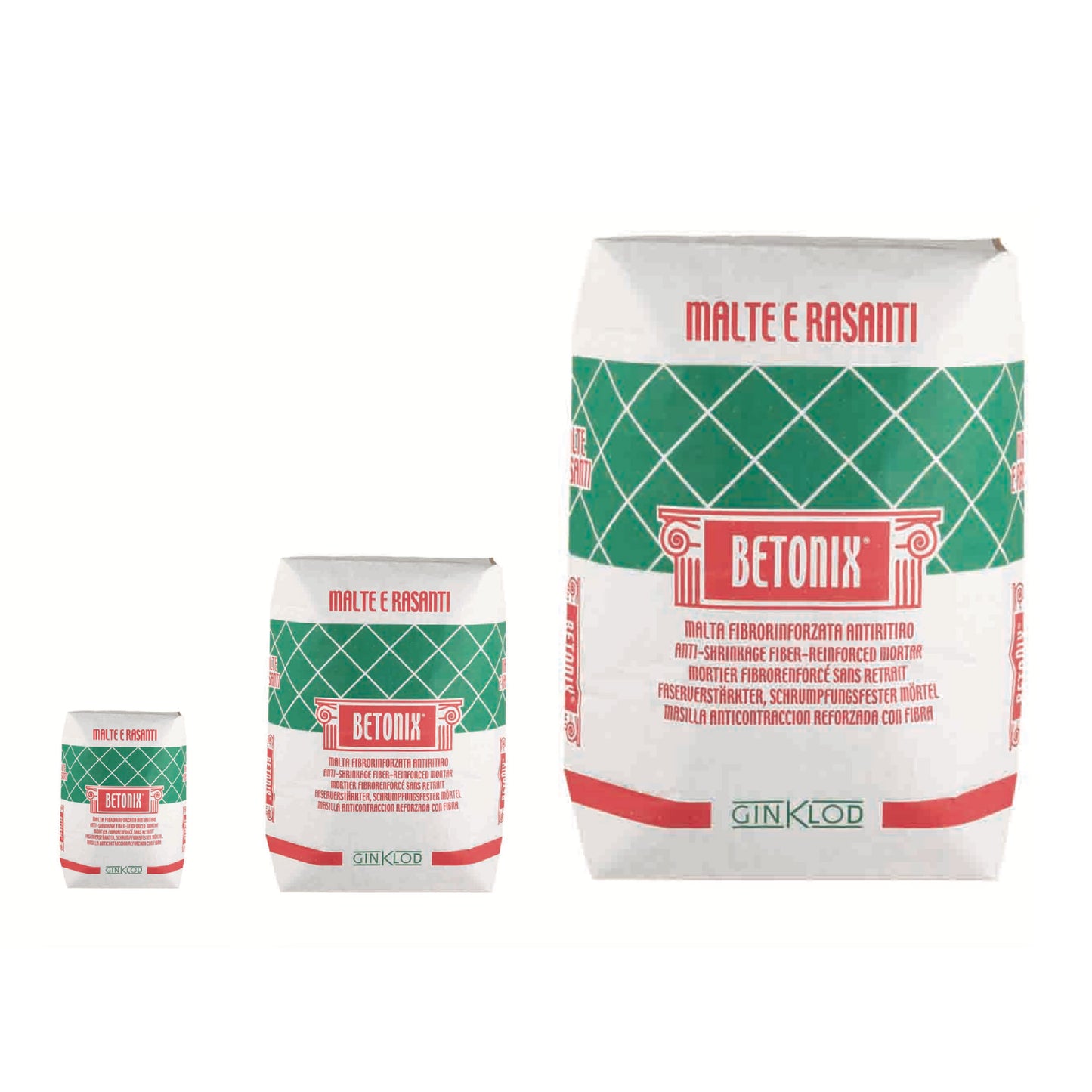 Betonix intonaco cementizio antiritiro BIANCO E/O GRIGIO
