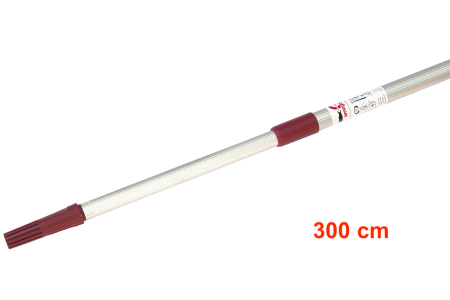 Prolunga telescopica in alluminio con trattamento antiossidante.