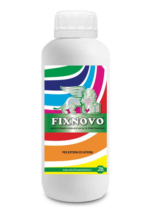 FIXNOVO FISSATIVO PRIMER ACRILICO PROFESSIONALE ISOLANTE PER MURI FONDO