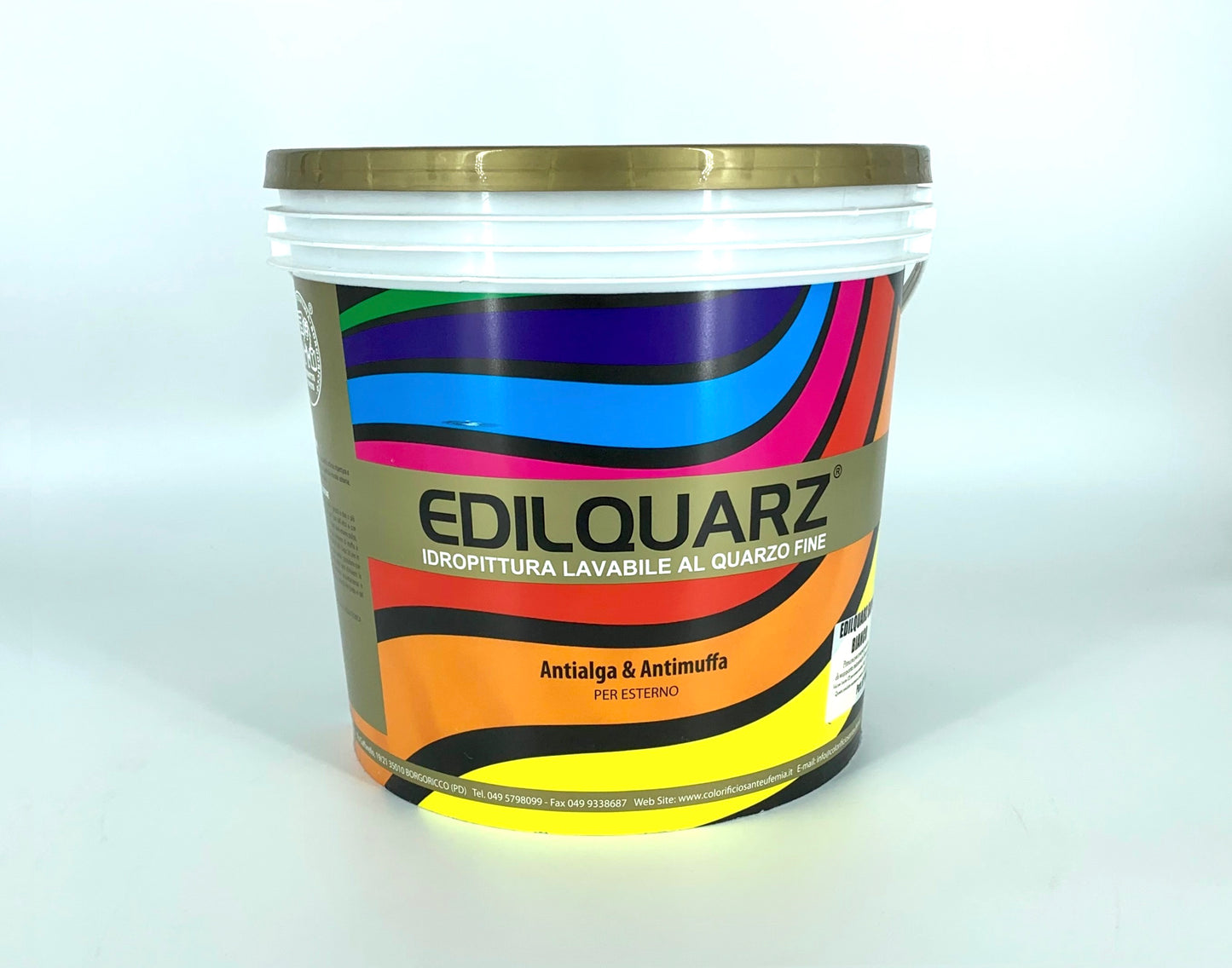 EDILQUARZ SUPER ANTIALGA pittura al quarzo antialga antimuffa per esterno bianco