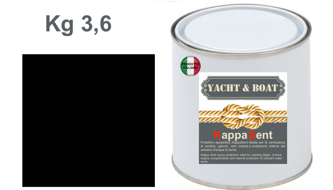 VERNICE SMALTO KappaSent PER SENTINA, GAVONI BICOMPONENTE SATINATA