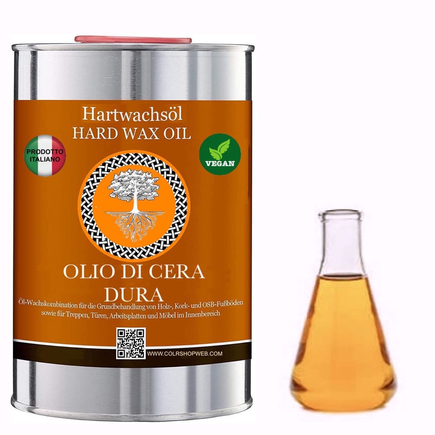 Olio di Lino CRUDO puro protettivo per Legno SIGILLANTE INNESTI VEGAN OIL&WAX