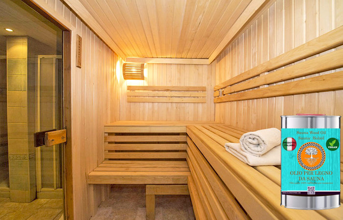 Olio per LEGNO da SAUNA F.U. puro protettivo per Legno NATURAL OIL VEGAN OIL&WAX