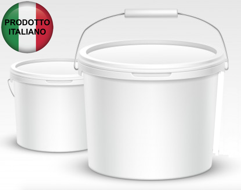 Secchio in plastica vuota per pittura vernici (PER ALIMENTI) con coperchio