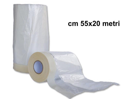 Bobina in politilene per la mascheratura con nastro carta.