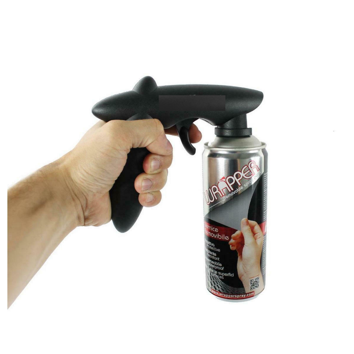 IMPUGNATURA A PISTOLA PER BOMBOLETTE SPRAY UNIVERSALE ANTIURTO