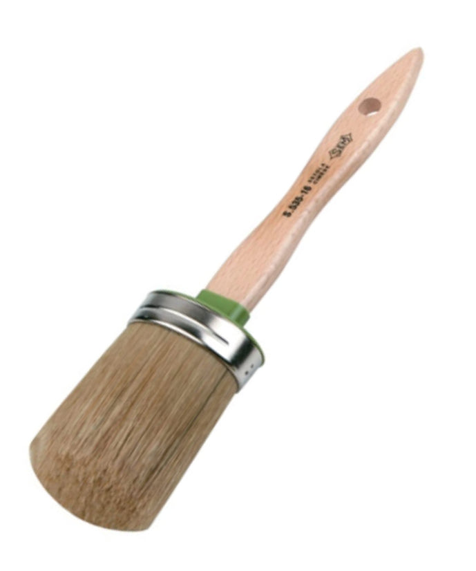 PENNELLO OVALINO MANICO IN LEGNO SETOLA NATURALE 36 SERIE