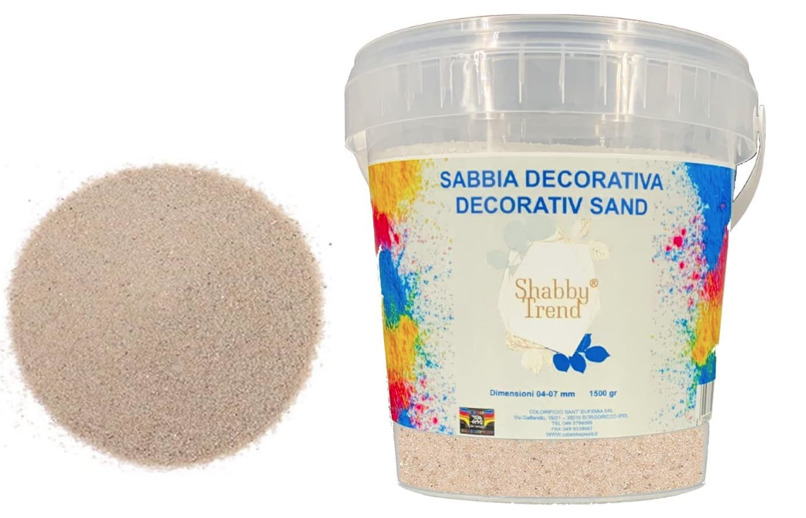 SABBIA COLORATA Decorazione Sottile 0,4-0,7 mm SHABBY TREND® IN VASO