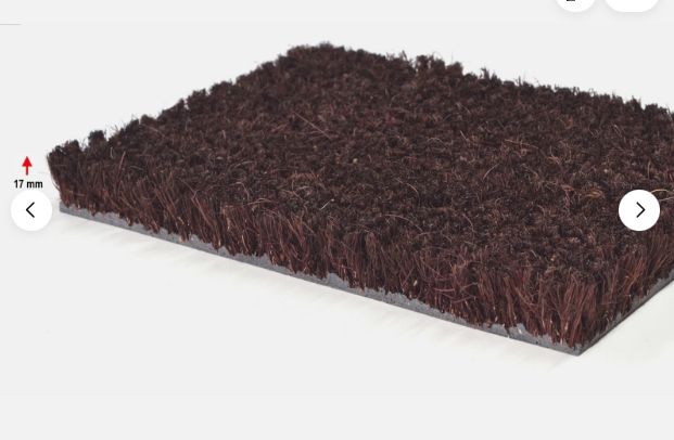 Zerbino in Cocco MARRONE Tappeto Fibra Naturale Fondo Antiscivolo Antimuffa