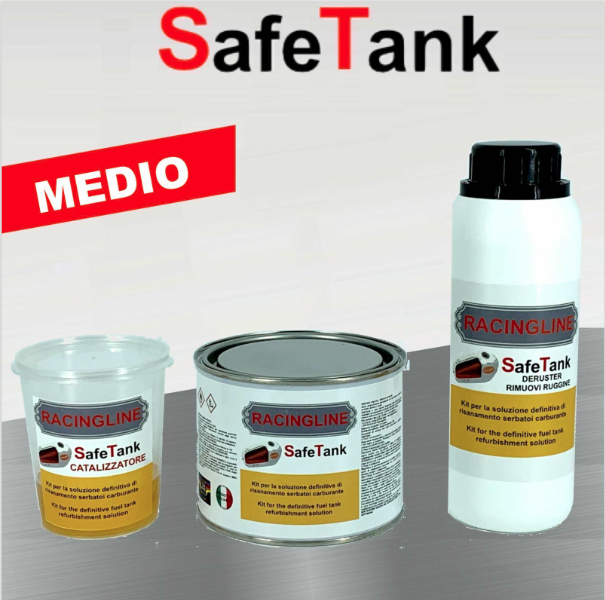 SAFETANK TRATTAMENTO BONIFICA RISANAMENTO SERBATOI KIT COMPLETO AUTO MOTO MINI