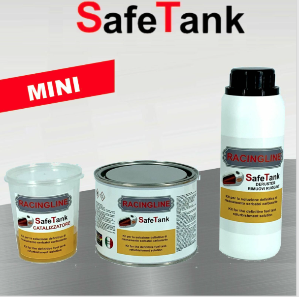 SAFETANK TRATTAMENTO BONIFICA RISANAMENTO SERBATOI KIT COMPLETO AUTO MOTO MINI