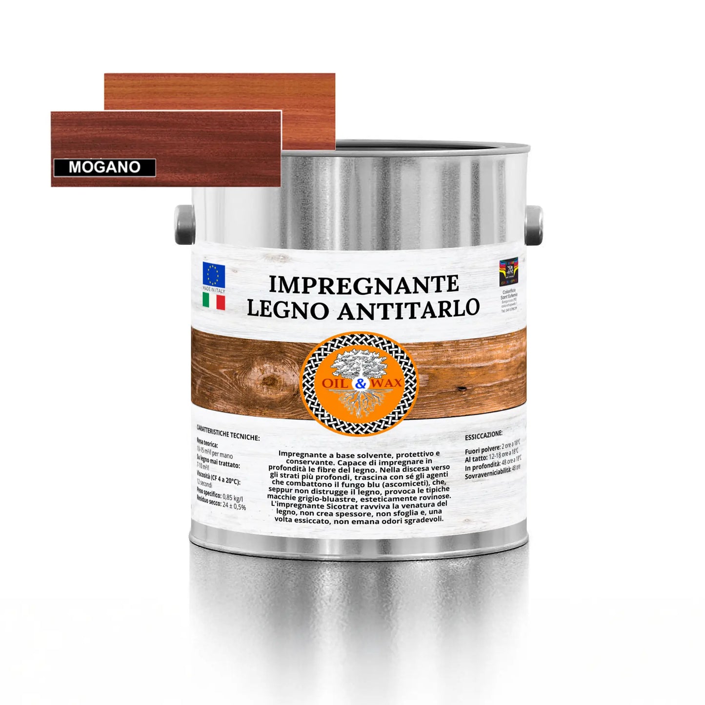 IMPREGNANTE Per Legno Interno-esterno Antitarlo Fungicida Antialga PROFESSIONALE - SICOTRAT