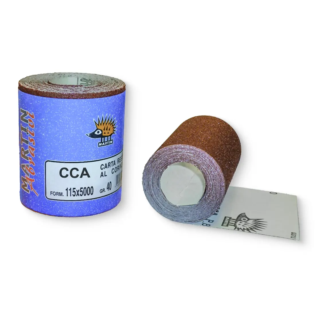 Minirotolo in carta abrasiva indicata per la levigatura di stucchi e pittura mm 115x5000 CCA