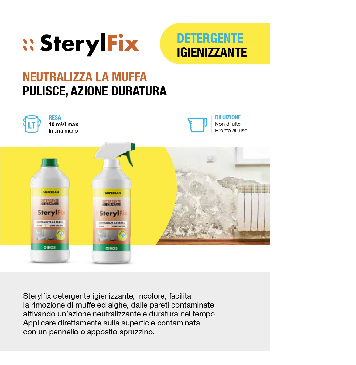 Sterylfix detergente igienizzante neutralizzante