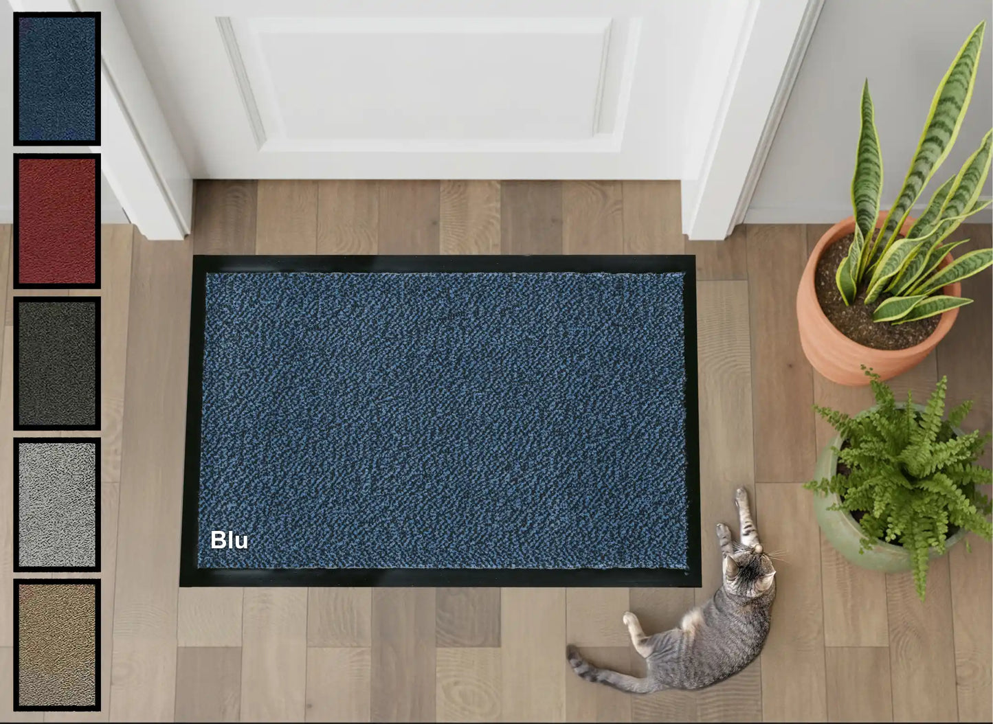 Tappeto zerbino Asciugapassi bordo antinciampo fondo antiscivolo lavabile