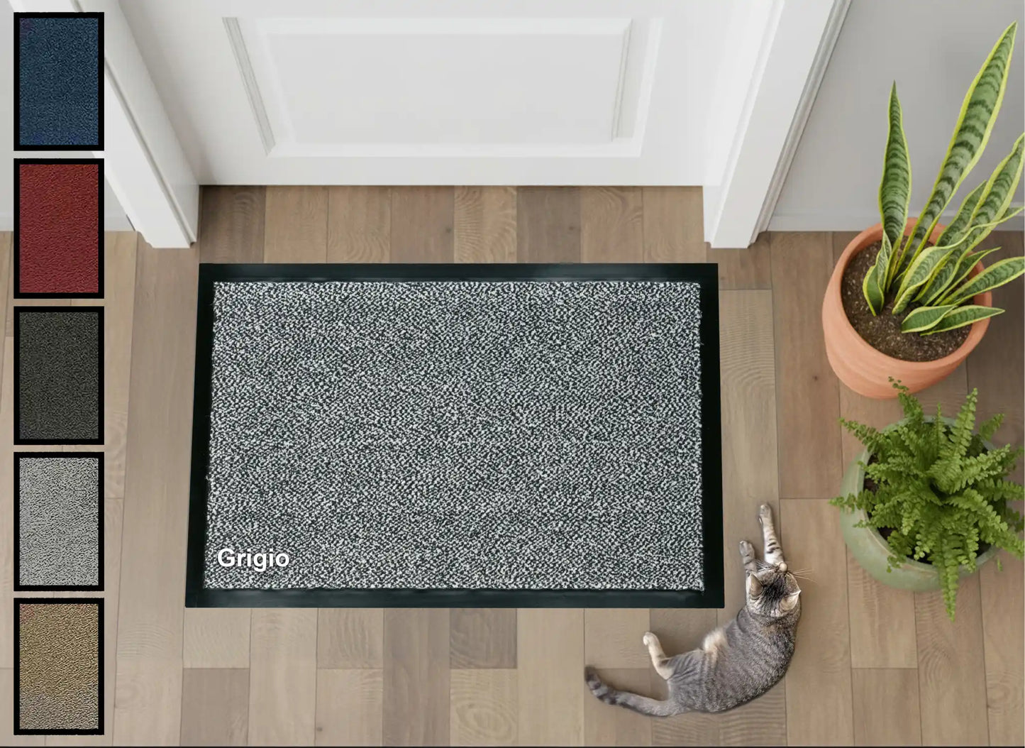 Tappeto zerbino Asciugapassi bordo antinciampo fondo antiscivolo lavabile