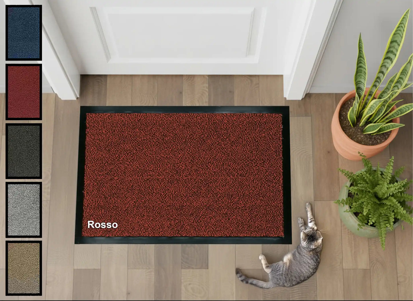Tappeto zerbino Asciugapassi bordo antinciampo fondo antiscivolo lavabile